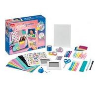 Coffret scrapbooking enfant 50 accessoires (dont journal cadres photo) - atelier customisation - kit loisirs creatifs et carte tigre