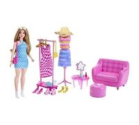 Coffret Séance d'essayage BARBIE - Poupée mannequin, vêtements et accessoires
