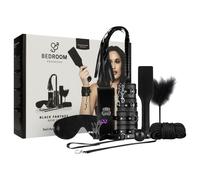 Coffret Secret Pleasure - kit BDSM avancé - 14 pièces (noir)