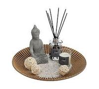 Coffret Senteur Eucalyptus Plateau, Diffuseur, Bougie, Cactus et accessoires