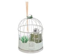 Coffret Senteur Eucalyptus Zen Cage en métal, Diffuseur de Parfum et Bougie parfumée - Atmosphera
