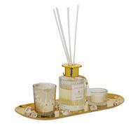 Coffret senteur Gladys l.29,7cm doré - Atmosphera createur d'interieur