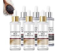 Coffret SéRum De Riz Blanc Et Ampoules De Riz Noir, Duo D'Ampoules De SéRum éClat De Riz, Exfoliant Doux Pour Le Visage, Affine Les Pores Et Illumine La Peau, Exfoliant Au Riz Noir Et Blanc (3 SET)