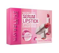 Coffret Serum Lipstick Maybelline New York - Couleur Intense et Confortable - Soin Hydratant et Repulpant - Jusqu'à 8h d'Hydratation - Serum Lipstick - Teinte : Maybe Its, Wild Card, Fit Check