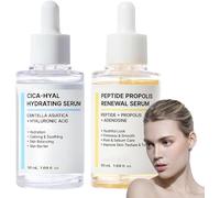 Coffret sérum régénérant aux peptides et à la propolis, huile visage anti-âge, nourrit en profondeur et illumine les peaux ternes, soin des pores et régulation du sébum, pour tous types de peaux
