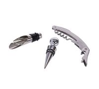 Coffret Service du Vin 3 pièces - - Argent - Inox