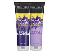 Coffret shampoing et après-shampoing violet John Frieda Violet Crush - Tonique blond neutralisant les tons jaunes pour cheveux décolorés et plati