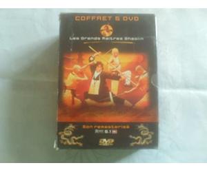 Coffret Shaolin 5 DVD : Les 7 grands maîtres de Shaolin / Shaolin contre Mantis / Shaolin contre Wu Tong / Les 3 samourais de Shaolin / Shaolin et les 7 disciples de Taichi