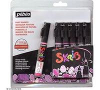 Coffret Skrib Marqueur peinture acrylique - Dragées - 6 marqueurs