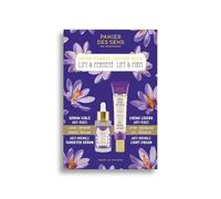 Coffret Soin de la Peau - Panier des Sens - Routine Anti-Age Lift & Fermeté - Crème légère & Sérum Anti Rides - Creme Hydratante Visage au Safran - 30ml & 50ml