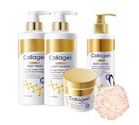 Coffret Soin Hydratant Ultime - Shampoing, Gel Douche, Masque Capillaire, Lotion pour Corps, Bouffée de Douche