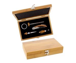 Coffret sommelier bambou 5 pièces Pradel Excellence