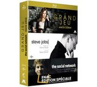 Coffret Aaron Sorkin – Le Grand Jeu, Steve Jobs, The Social Network – Blu-ray – Édition spéciale