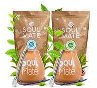 Coffret Soul Mate BIO yerba mate pour deux - 2x Soul Mate Sin Humo 500g, 2x Gourde en céramique, 2x Bombilla, Accessoires