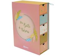 Coffret boîte à trésors et journal de naissance happy
