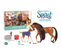Coffret Spirit Figurine maman et poulain avec accessoires Multicolore G