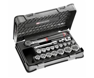 Coffret standard 19 pièces - cliquet - douilles - S 161-2P6PB FACOM