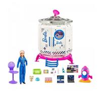 Coffret Station Spatiale - Barbie - Space Discovery - Poupée Astronaute - Chiot - 20 Accessoires