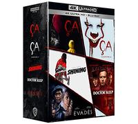Coffret Stephen King : Les Évadés Ça-Chapitre 2 + Shining + Doctor Sleep [4K Ultra-HD + Blu-Ray]