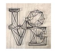 COFFRET STRING ART TABLEAU LOVE ART FILAIRE 22 X 22 CM