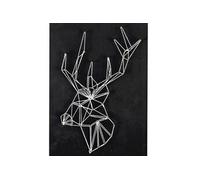 Coffret String Art - Tableau noir Cerf art filaire 30 x 22 cm