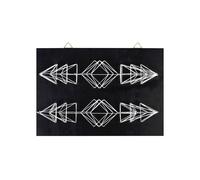 Coffret String Art Tableau Noir Flèches Déco Art Filaire 30 X 22 Cm