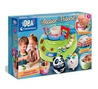 Coffret studio atelier de poterie des 7 ans - tour de potier enfant - modelage argile creation diy - art peinture - set creatif et carte