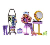 Monster High Coffret Studio De Mode De Clawdeen Wolf avec Poupée Clawdeen Wolf Et Plus De 20 Éléments De Jeu, Jouet Enfant, Dès 4 Ans, HKY70