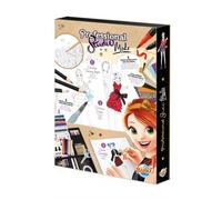 Coffret Studio Mode - BUKI FRANCE - Professional - 12 tissus adhésifs - 6 feutres double embout - planche aimantée mobile