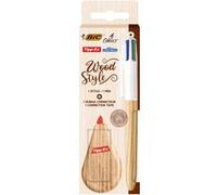 Coffret Stylo à bille BIC et Tipp-Ex Mini Pocket Mouse Ruban de Correction Effet Bois Multicolore G