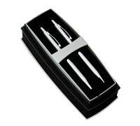 Coffret stylo bille rechargeable Cross Classic Century de taille moyenne et crayon mine de 0,7 mm, avec coffret cadeau haut de gamme - Chrome b