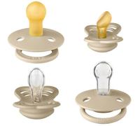 Coffret sucettes - BIBS - Découverte - T1 - 4 pièces - Multi-embouts - Vanilla