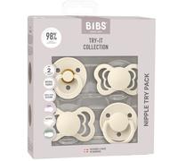 Coffret sucettes - BIBS - Découverte - T2 - 4 pièces - Multi-embouts - Ivory