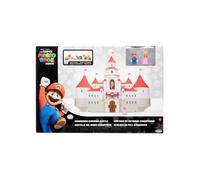 Coffret Super mario Château Princesse Peach : Royaume Champignon + 2 Figurines + 1 Carte Tigre