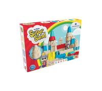 Coffret Super Sand Castle Chateau - 1.1 kg Sable magique, 8 moules, 2 figurines, accessoire - Set Jeu creatif,