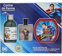 Coffret Superman Enfant Avec Eau De Toilette, Gel Douche 3 En 1 Et Boîte À Goûter Multicolore TU