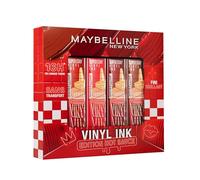 Coffret SuperStay Vinyl Ink Hot Sauce Maybelline New York - Coffret Maquillage Rouge à Lèvres Liquide - Teinte : Pomodoro, Salsa, Sweet N SO, Barbecue