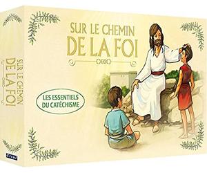 Coffret : Sur le chemin de la Foi : DVD Marie de Nazareth + La Bible Illustrée + Livre de prières + CD La chanson de l'Evangile + 1 Croix en bois