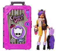 Monster High Coffret Monstrueux Secrets Clawdeen Wolf-poupée, Chalet squelettastique, 19+ surprises