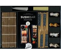 Marabout Coffret cuisine Sushi Bar - couteau à sushi, natte bambou, baguettes, livre recettes