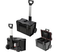 Coffret système, boîte à outils 58x42x41 cm avec roues