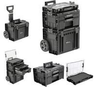 Coffret système, boîte à outils 68,5x45x38 cm, 3 pièces