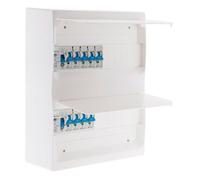 Zenitech Coffret T3 26 modules équipé – 9 disjoncteurs, 2 interrupteurs, accessoires