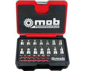 Coffret Tamper Torx douilles 1/4"+1/2" 28 pièces Mob 9028000000