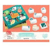 Djeco Coffret tampons messages Lam Rose G