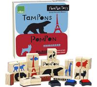 Coffret tampons pompon beige TU