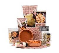 Coffret Tapas de Noël - Panier gourmand espagnol avec olives, aïoli et bols inclus - Idée cadeau festive pour les amateurs de tapas et les soirées conviviales en famille ou entre amis