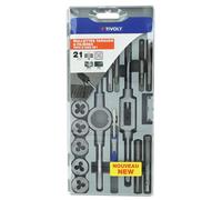 Tivoly Coffret tarauds et filières 21 pièces M3–M12 + accessoires