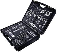 Coffret tarauds et filières HSS 61 pièces Exact GS61 Exact 70511 métrique M3, M4, M5, M6, M8, M10, M12 61 pièces