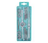Coffret Tarauds et Filières Métrique Ensemble de tarauds matrices 12 pièces M6 M12 à filetage écrou vis gauche avec kit d'outils main poignée clé outil taraudage pour construction ponts ferroviaires